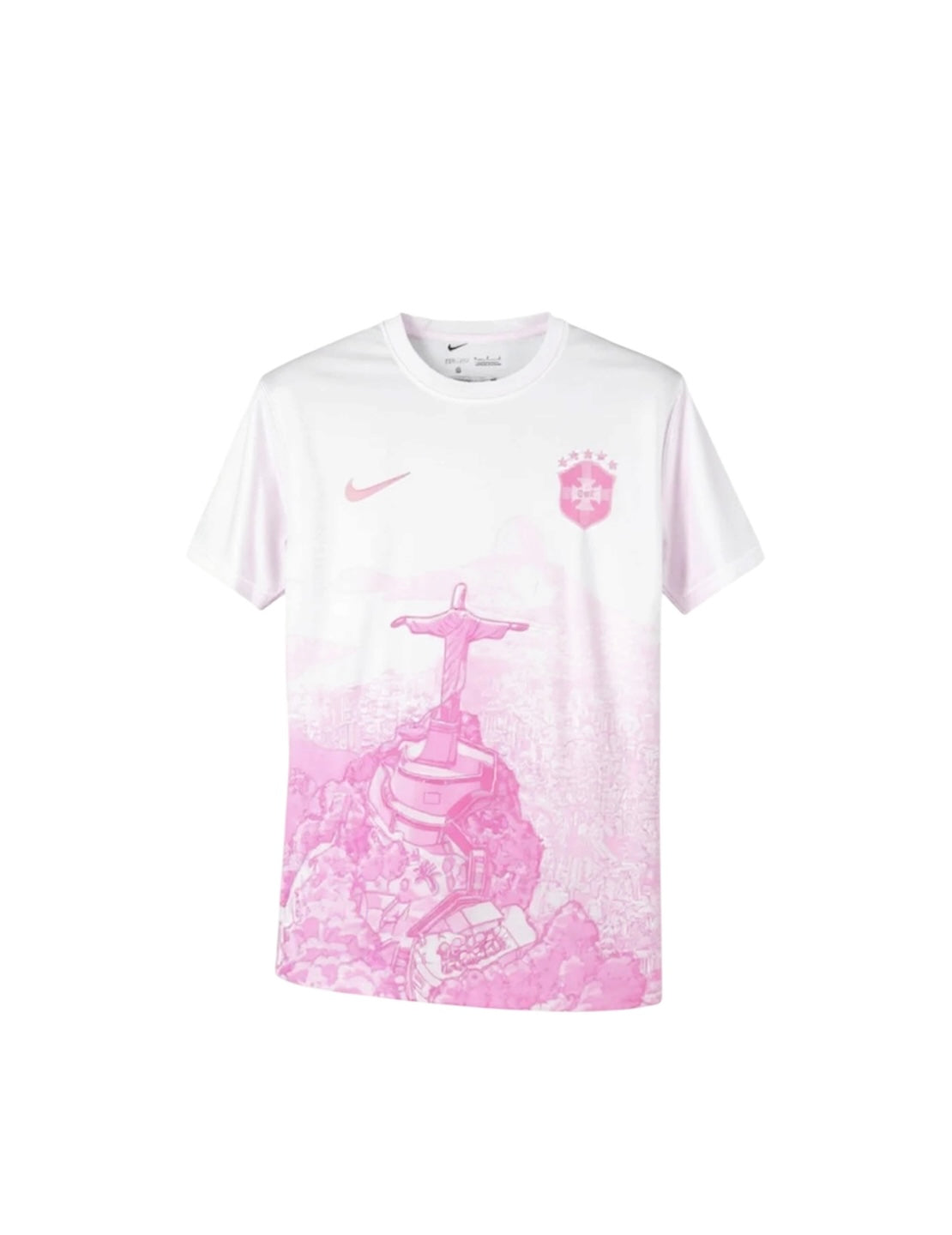 Brazil White and Pink Concept Shirt